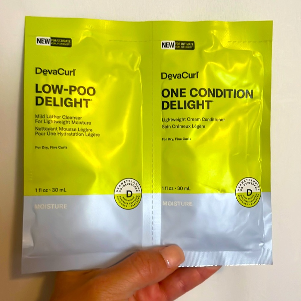 DevaCurl Shampoo & Conditioner Travel Size Packettes